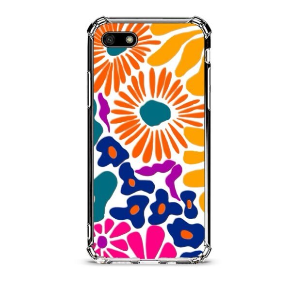 Floral θήκη διάφανη & σχέδιο  d1092 γιά Huawei Y5 2018