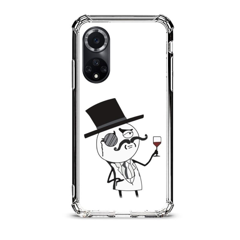 Abstract faces θήκη διάφανη & σχέδιο  d1102 γιά Huawei Nova 9