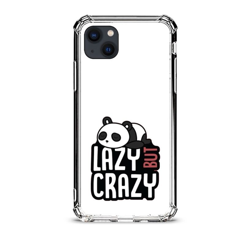 Lazy but crazy panda θήκη κινητού d1120 γιά iPhone 13 Mini