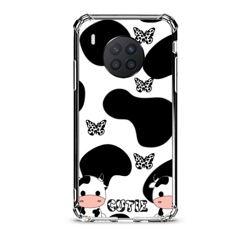 Cow print θήκη διάφανη & σχέδιο  d1077 γιά Huawei Nova 8i