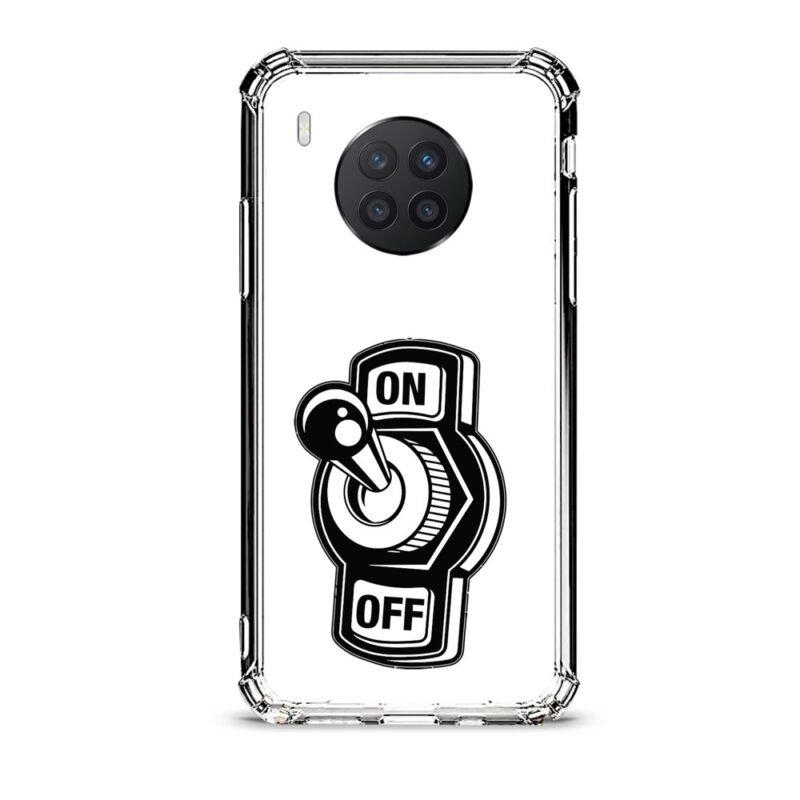 On off switch θήκη διάφανη & σχέδιο  d1124 γιά Huawei Nova 8i