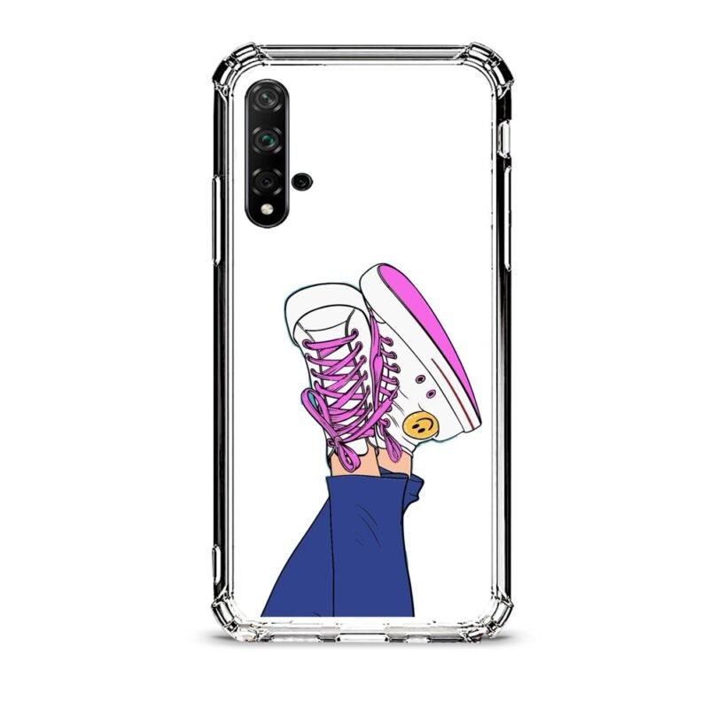 Girl shoes θήκη διάφανη & σχέδιο  d1074 γιά Huawei Nova 5T