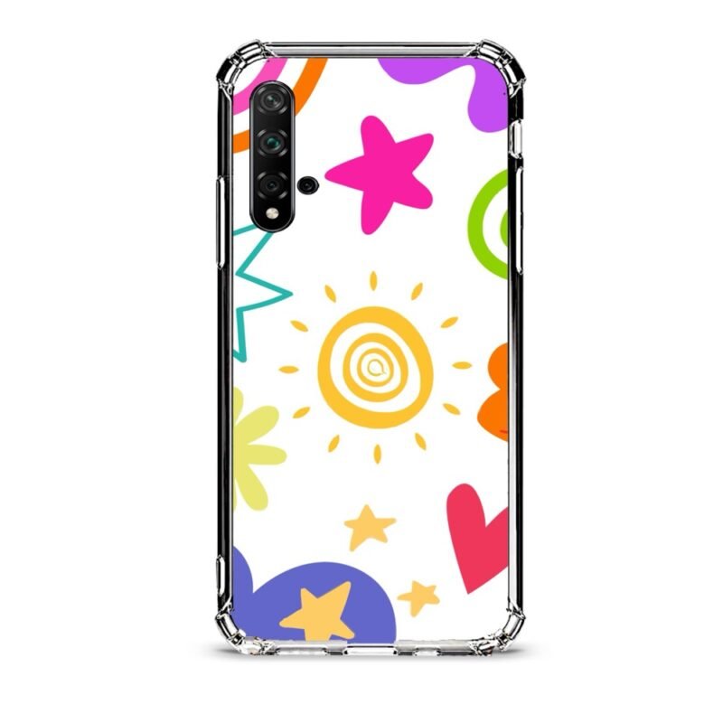 Sun shapes θήκη διάφανη & σχέδιο  d1084 γιά Huawei Nova 5T