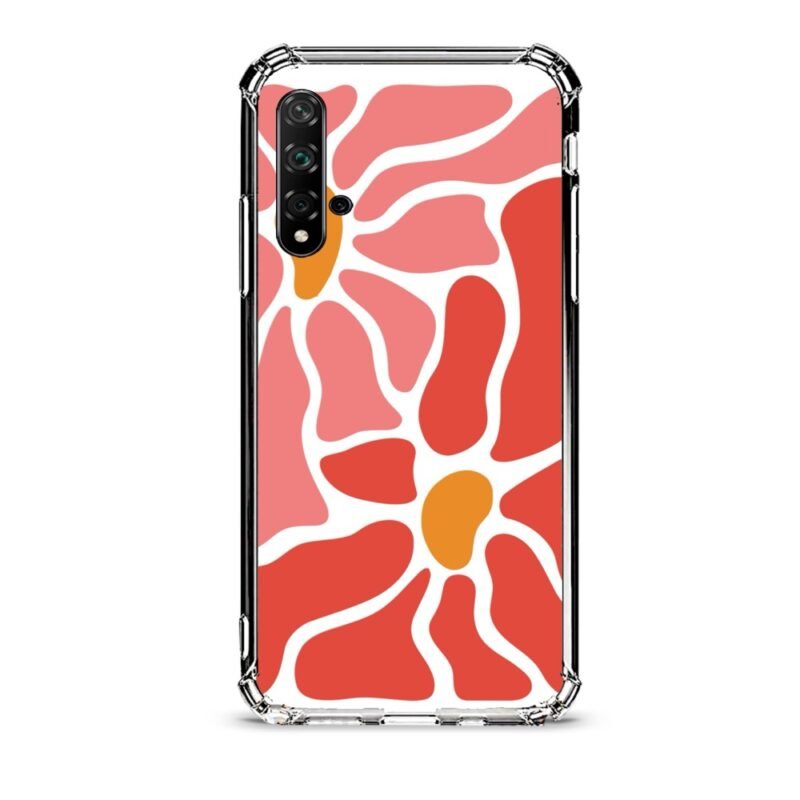 Flowers θήκη διάφανη & σχέδιο  d1087 γιά Huawei Nova 5T