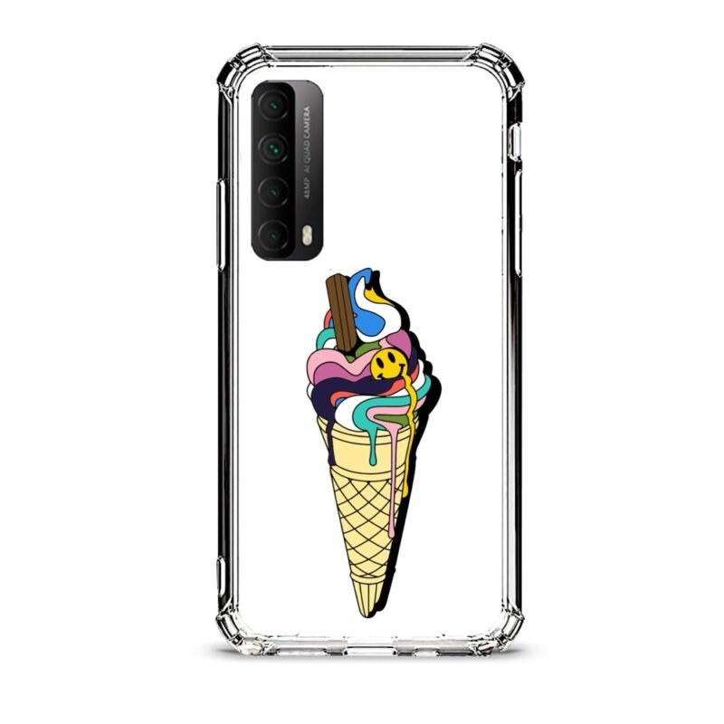 Ice cream θήκη διάφανη & σχέδιο  d1042 γιά Huawei P Smart 2021