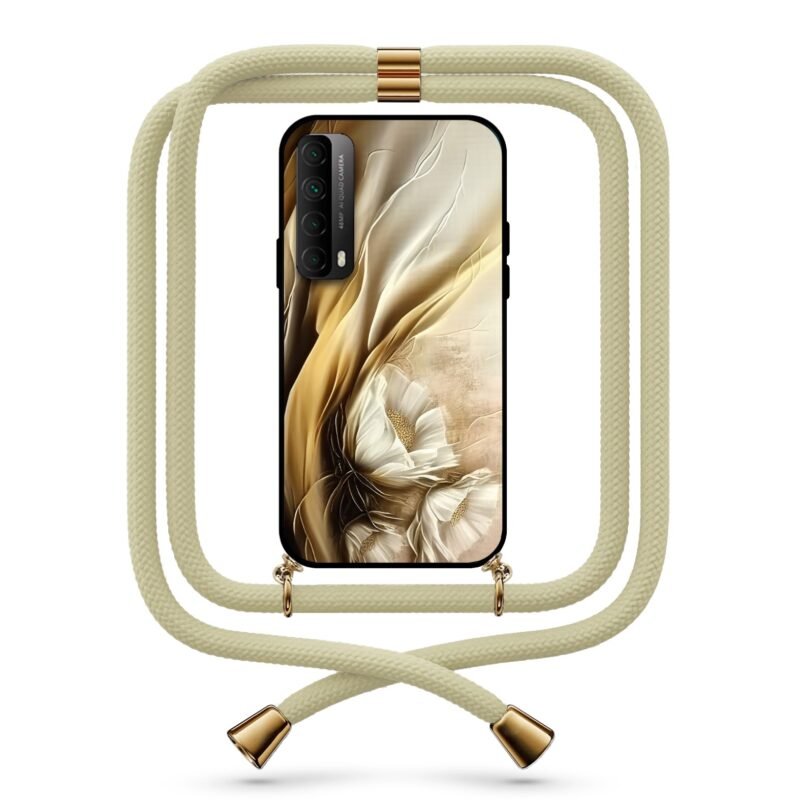 Flowers θήκη με κορδόνι & σχέδιο 9776 για Huawei P Smart 2021