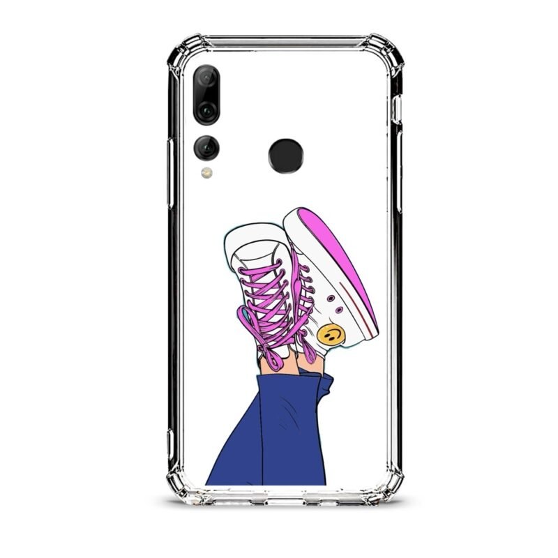 Girl shoes θήκη διάφανη & σχέδιο  d1074 γιά Huawei P Smart Plus 2019