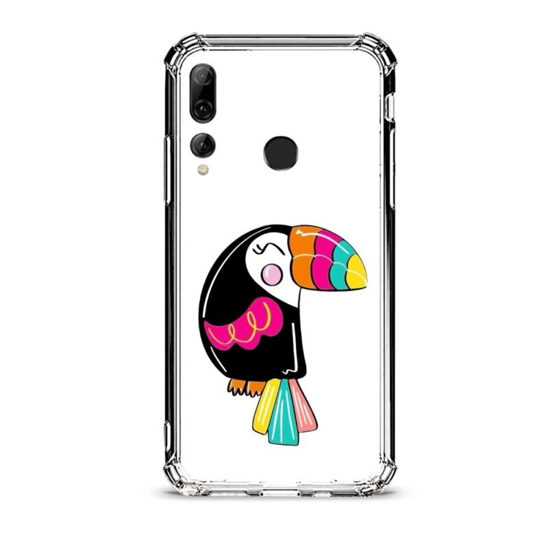 Colorful bird θήκη διάφανη & σχέδιο  d1093 γιά Huawei P Smart Plus 2019
