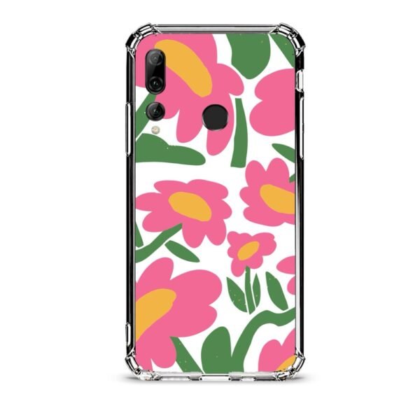 Floral θήκη διάφανη & σχέδιο  d1100 γιά Huawei P Smart Plus 2019