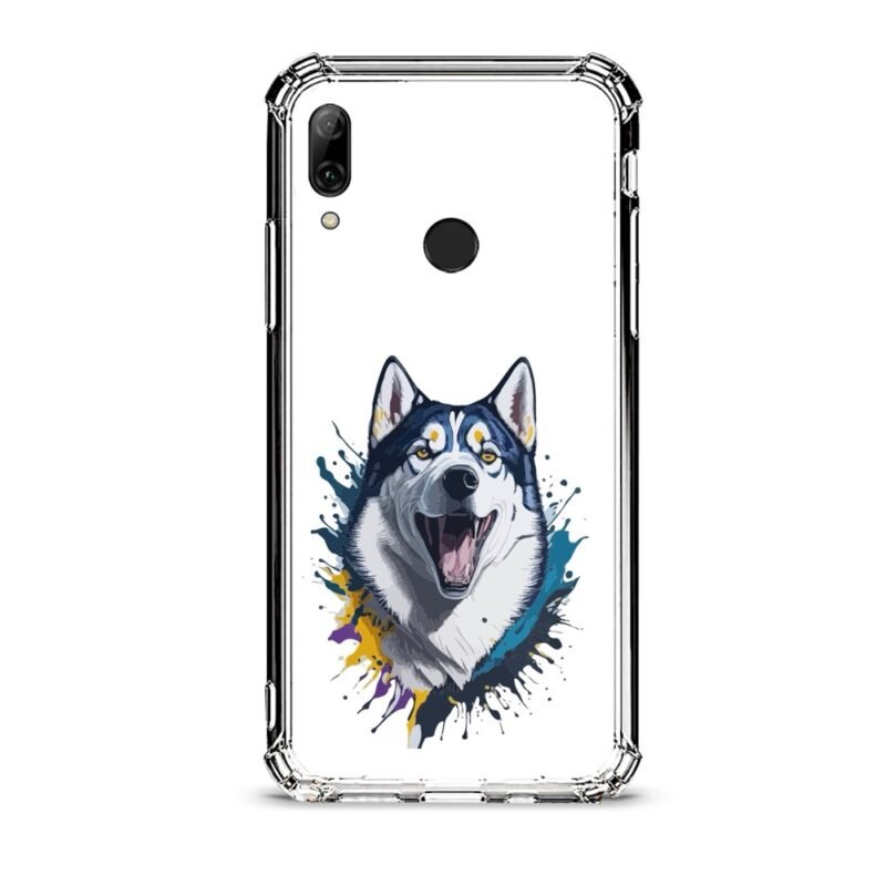 Wolf θήκη διάφανη & σχέδιο  d1021 γιά Huawei P Smart 2019