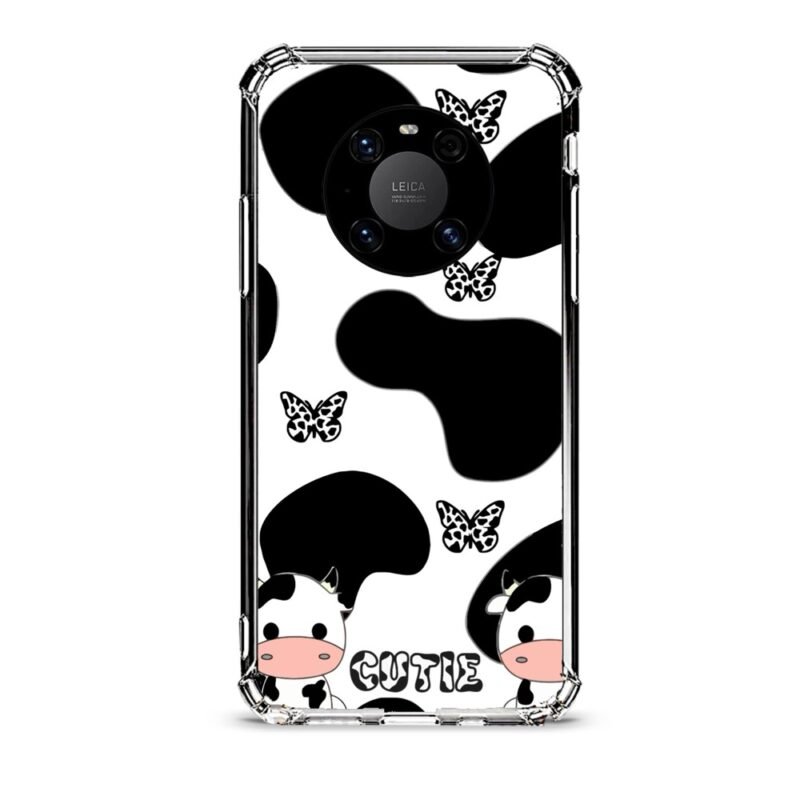 Cow print θήκη διάφανη & σχέδιο  d1077 γιά Huawei Mate 40