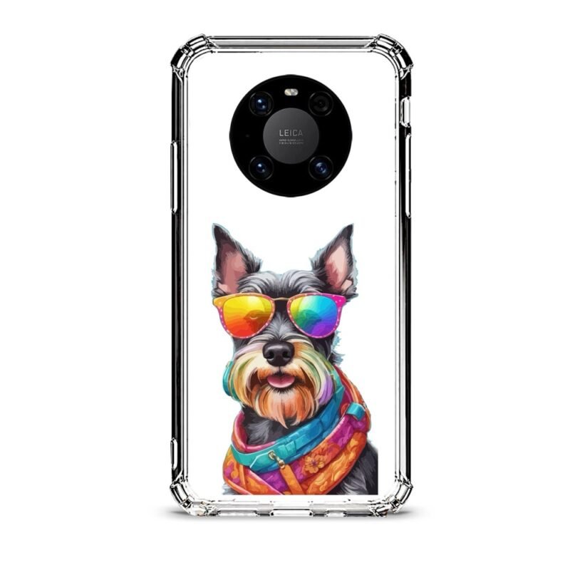 Sunglasses dog θήκη διάφανη & σχέδιο  d1080 γιά Huawei Mate 40