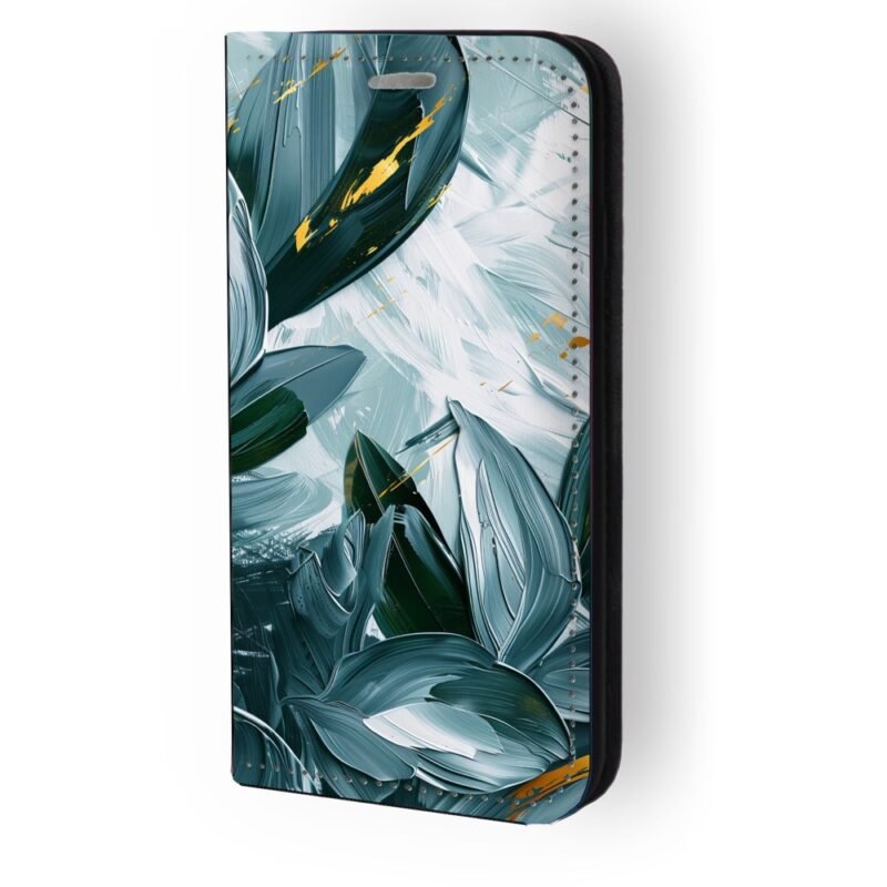 Θήκη book με σχέδιο leaves 91218 για iPhone 14 Pro