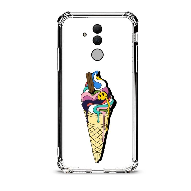 Ice cream θήκη διάφανη & σχέδιο  d1042 γιά Huawei Mate 20 Lite