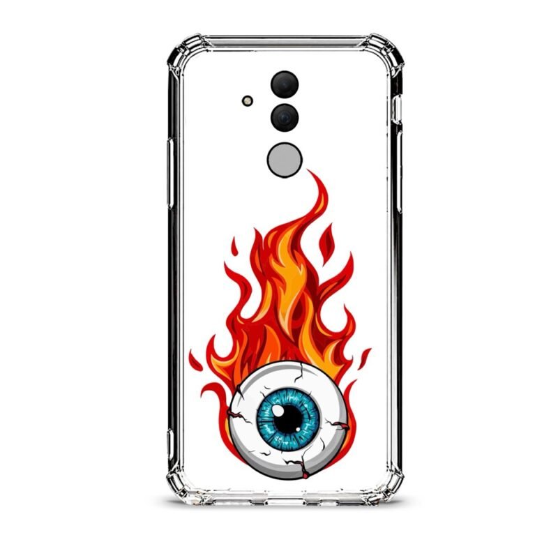 Eye flame θήκη διάφανη & σχέδιο  d1057 γιά Huawei Mate 20 Lite