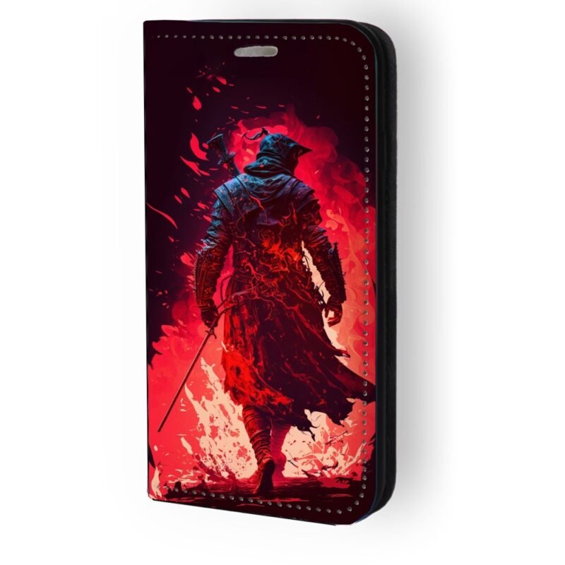 Θήκη book με σχέδιο fire warrior 91225 για iPhone 14 Pro