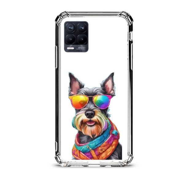 Sunglasses dog θήκη διάφανη & σχέδιο  d1080 γιά Realme 8