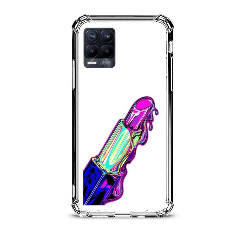 Lipstick θήκη διάφανη & σχέδιο  d1059 γιά Realme 8 Pro