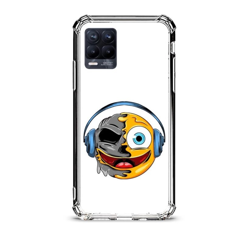 Smiley music θήκη διάφανη & σχέδιο  d1061 γιά Realme 8 Pro