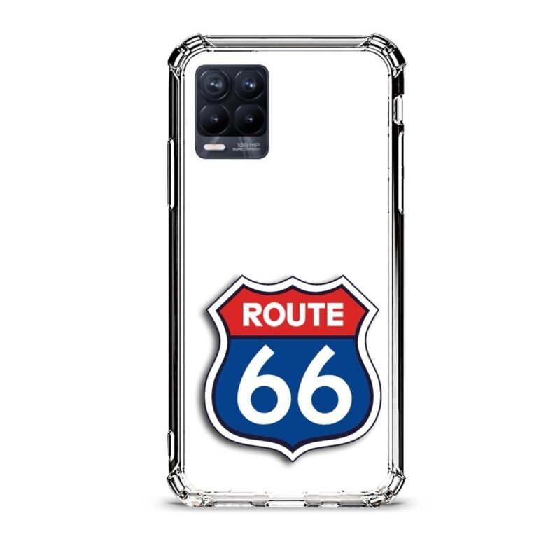 Route 66 θήκη διάφανη & σχέδιο  d1108 γιά Realme 8 Pro