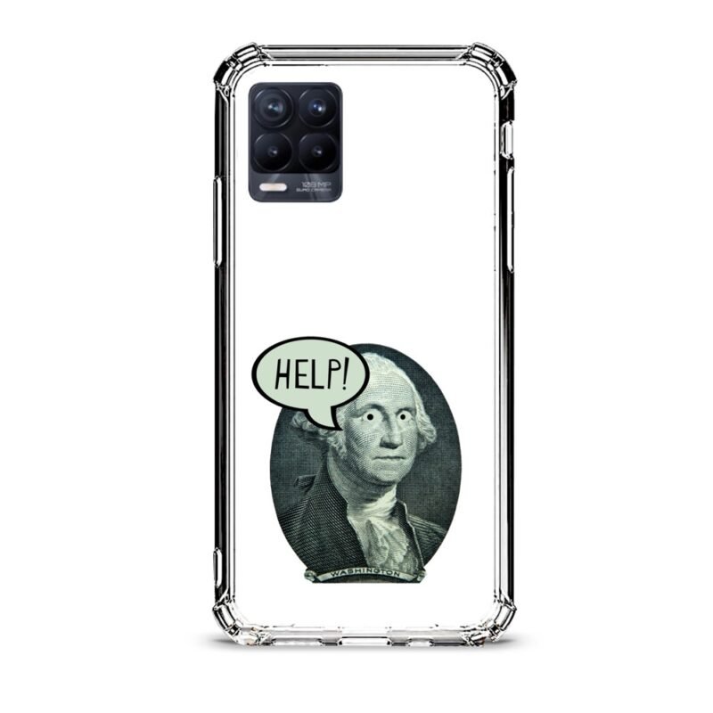 Washington help θήκη διάφανη & σχέδιο  d1112 γιά Realme 8 Pro