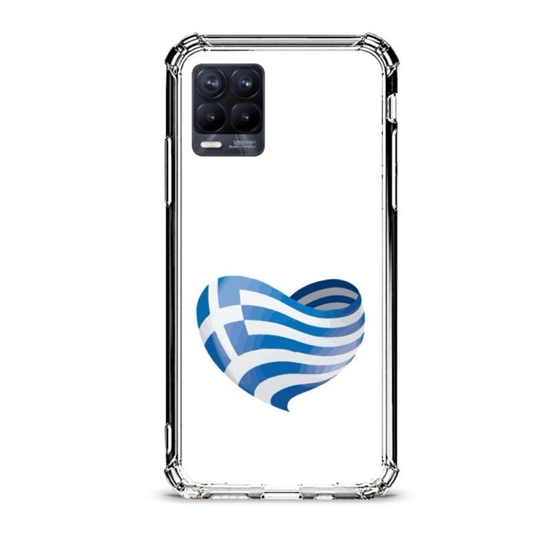 Love Greece θήκη διάφανη & σχέδιο  d1127 γιά Realme 8 Pro