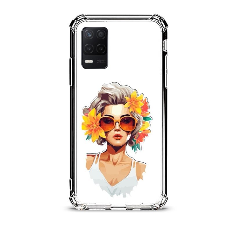 Flower girl θήκη διάφανη & σχέδιο  d1018 γιά Realme 8 5G