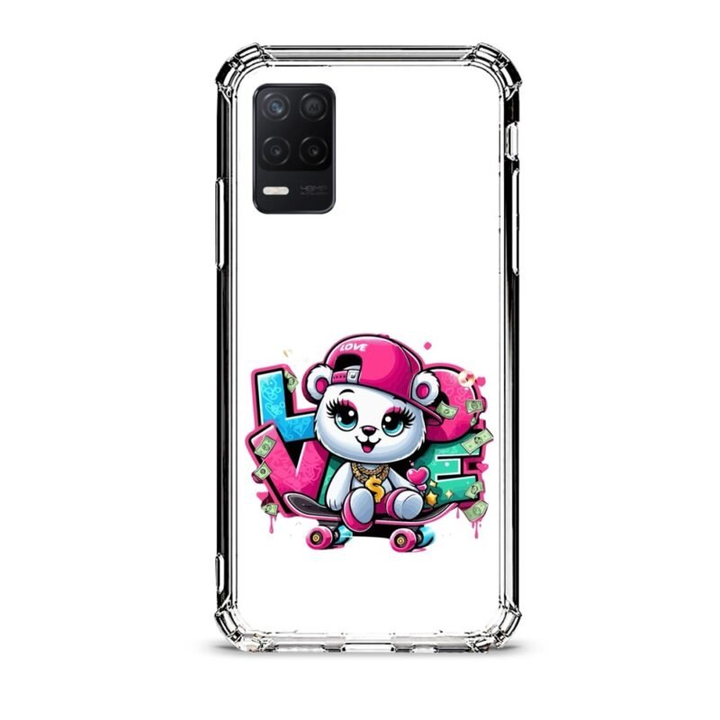 Cute love θήκη διάφανη & σχέδιο  d1019 γιά Realme 8 5G