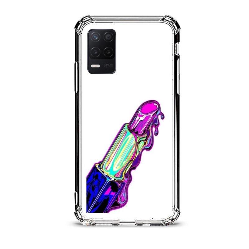 Lipstick θήκη διάφανη & σχέδιο  d1059 γιά Realme 8 5G