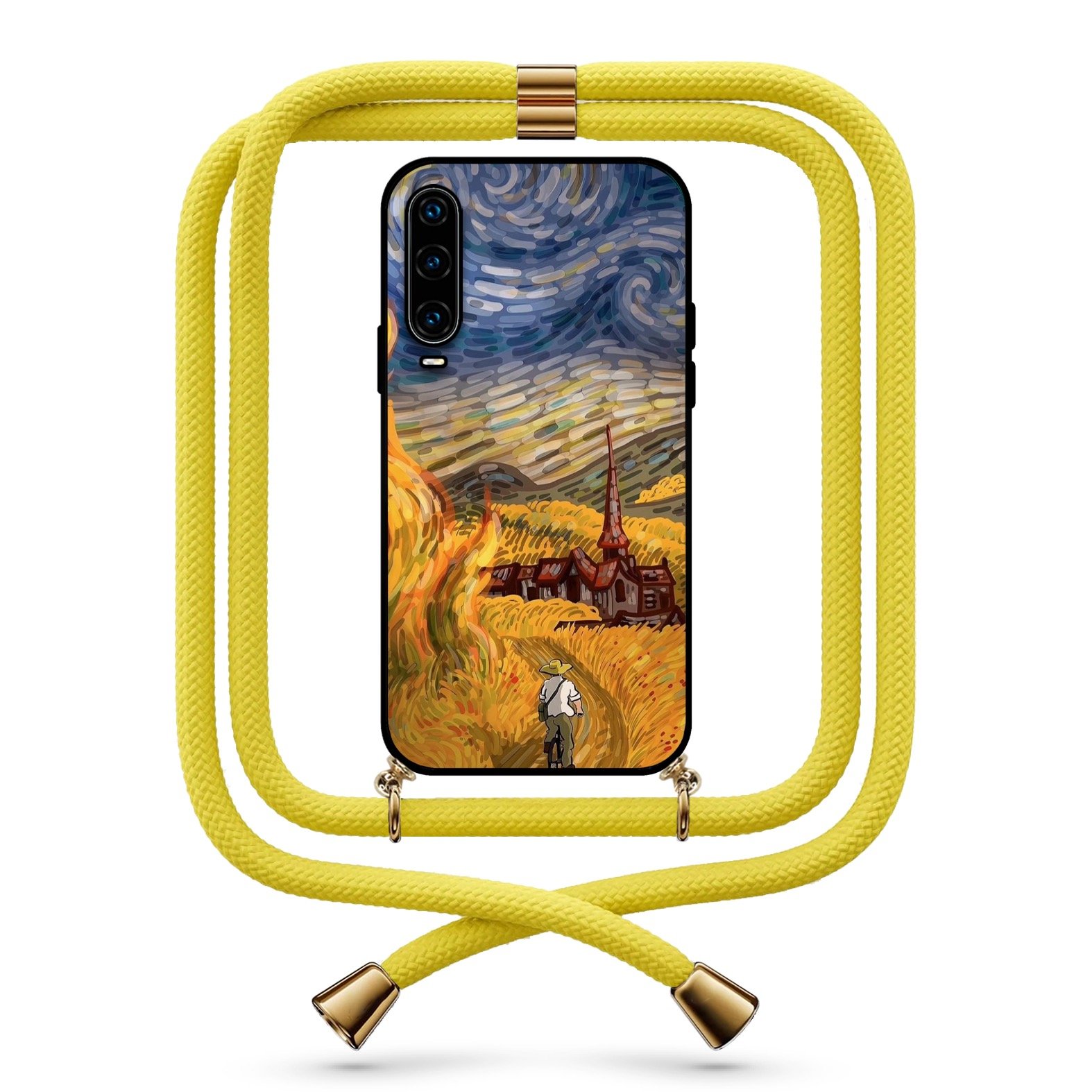 Farmer art θήκη με κορδόνι & σχέδιο 9778 για Huawei P30