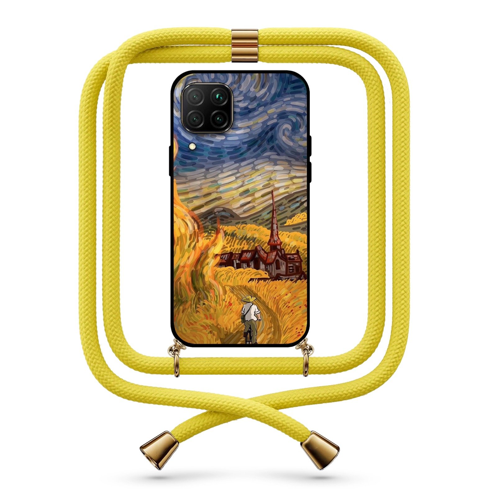 Farmer art θήκη με κορδόνι & σχέδιο 9778 για Huawei P40 Lite