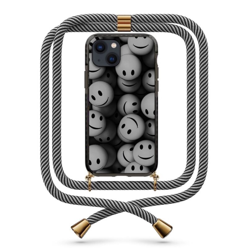 Smiley faces θήκη κινητού με κορδόνι 9859 γιά iPhone 13 mini