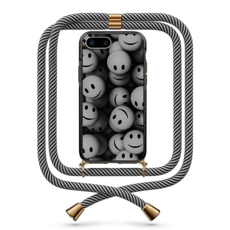 Smiley faces θήκη κινητού με κορδόνι 9859 γιά iPhone 7 Plus /8 Plus