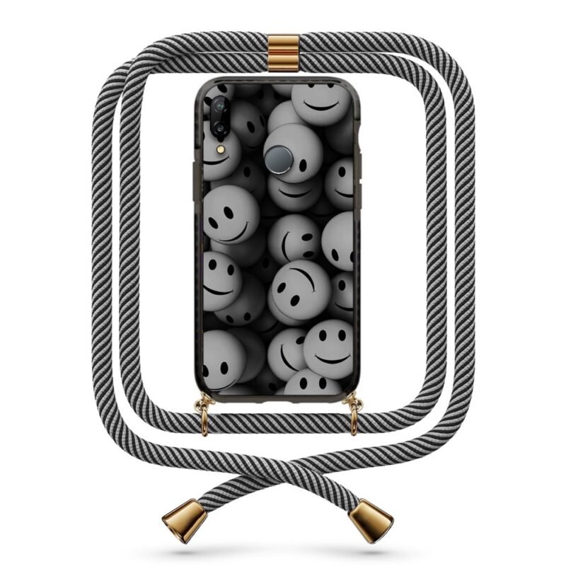 Smiley faces θήκη με κορδόνι & σχέδιο 9859 για Huawei P20 Lite