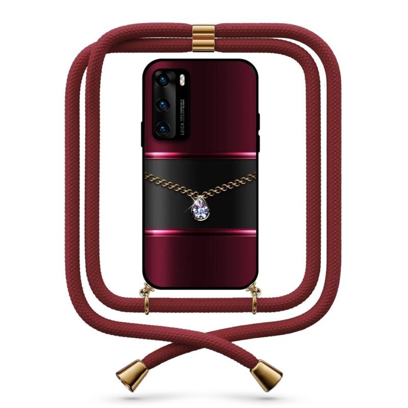 Jewel θήκη με κορδόνι & σχέδιο 9733 για Huawei P40