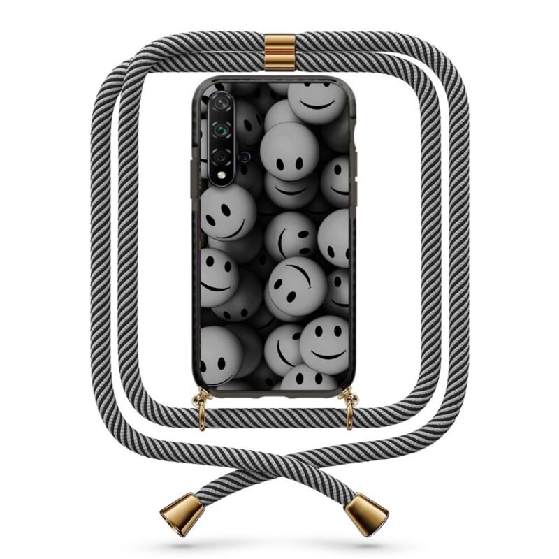 Smiley faces θήκη με κορδόνι & σχέδιο 9859 για Huawei Nova 5T