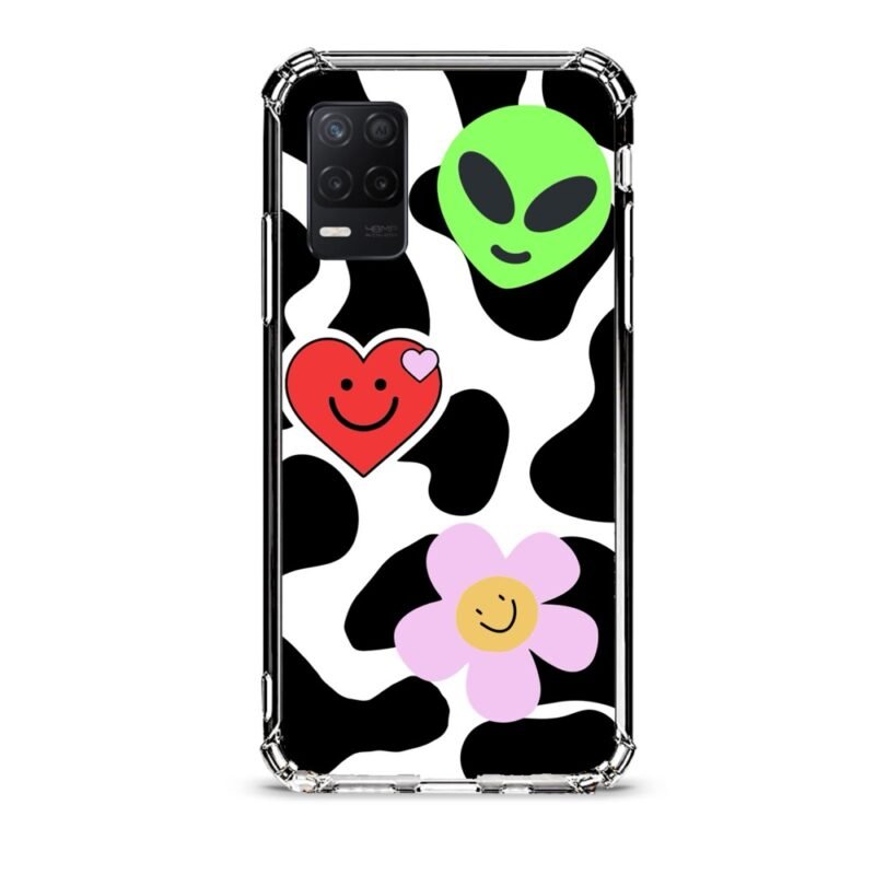 Smiley faces θήκη διάφανη & σχέδιο  d1073 γιά Realme 8 5G