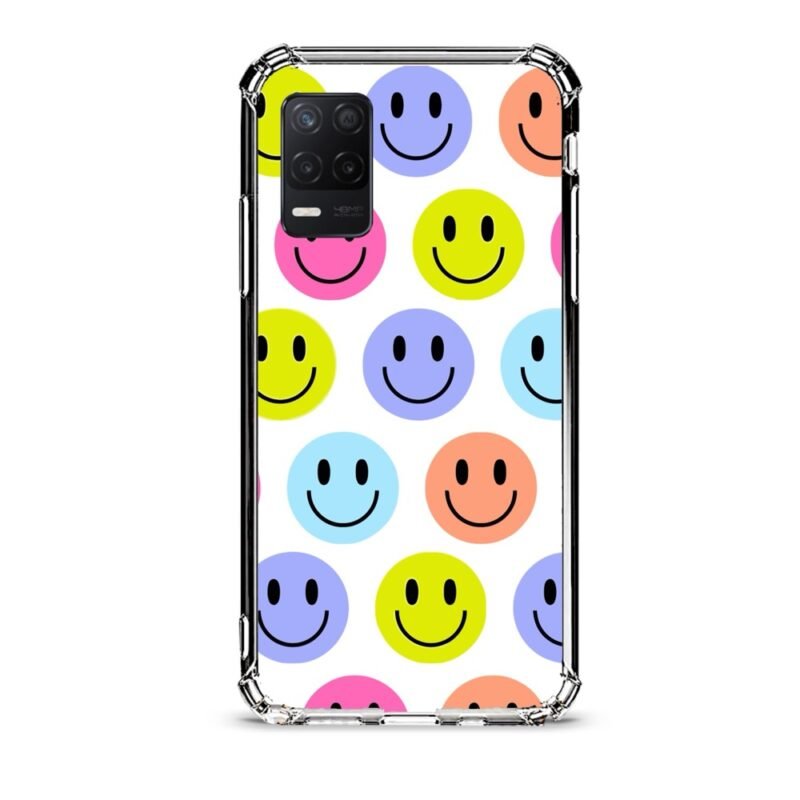 Smiley faces θήκη διάφανη & σχέδιο  d1088 γιά Realme 8 5G