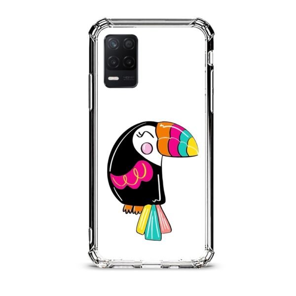 Colorful bird θήκη διάφανη & σχέδιο  d1093 γιά Realme 8 5G