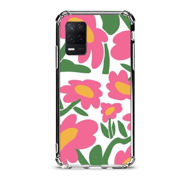 Floral θήκη διάφανη & σχέδιο  d1100 γιά Realme 8 5G