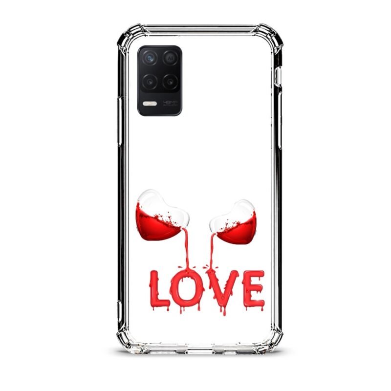 Liquid love θήκη διάφανη & σχέδιο  d1110 γιά Realme 8 5G