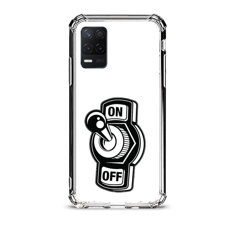 On off switch θήκη διάφανη & σχέδιο  d1124 γιά Realme 8 5G