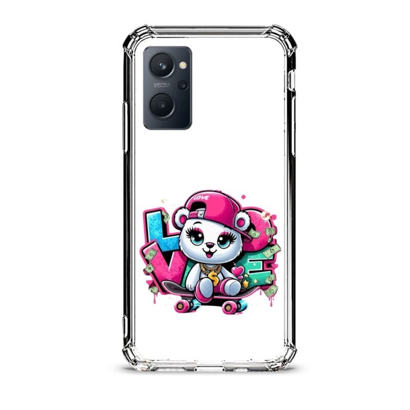 Cute love θήκη διάφανη & σχέδιο  d1019 γιά Realme 9i