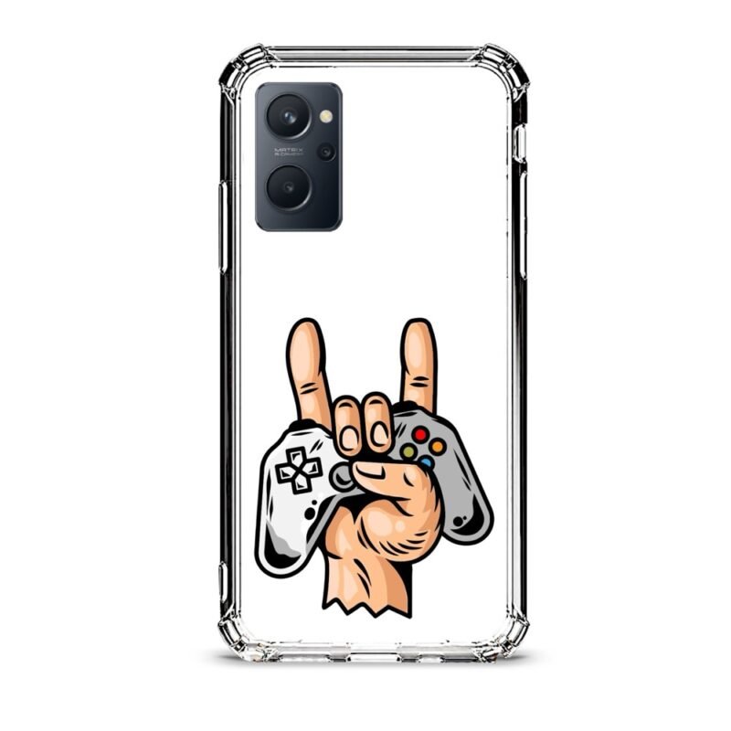 Video game life θήκη διάφανη & σχέδιο  d1052 γιά Realme 9i