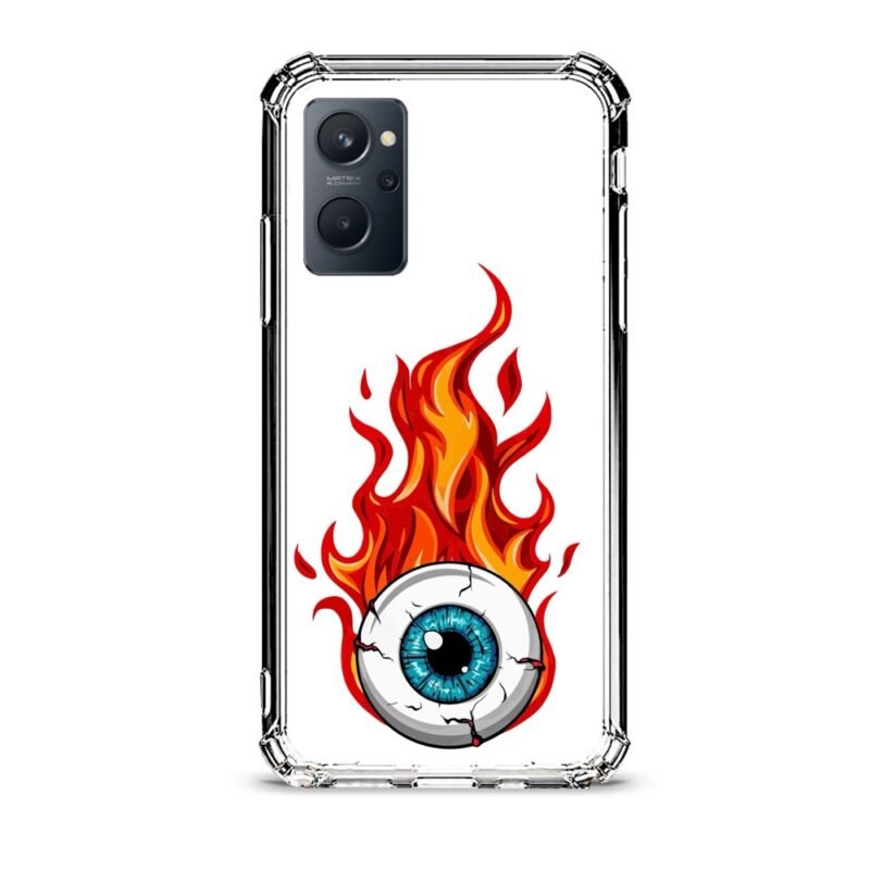 Eye flame θήκη διάφανη & σχέδιο  d1057 γιά Realme 9i