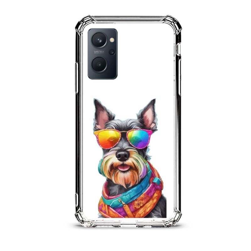 Sunglasses dog θήκη διάφανη & σχέδιο  d1080 γιά Realme 9i