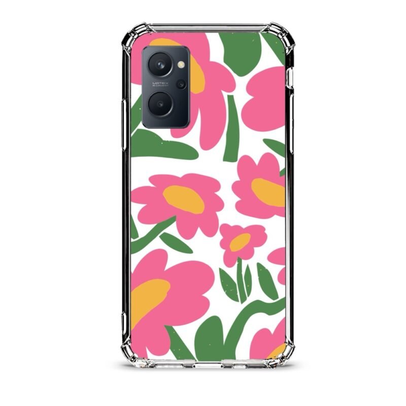 Floral θήκη διάφανη & σχέδιο  d1100 γιά Realme 9i