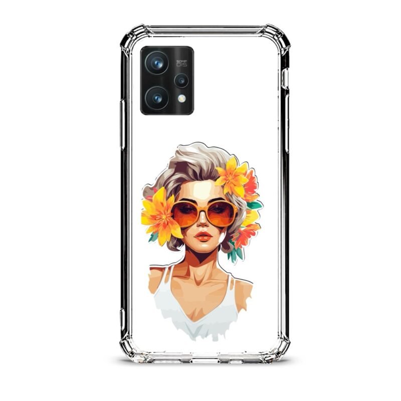 Flower girl θήκη διάφανη & σχέδιο  d1018 γιά Realme 9 Pro Plus