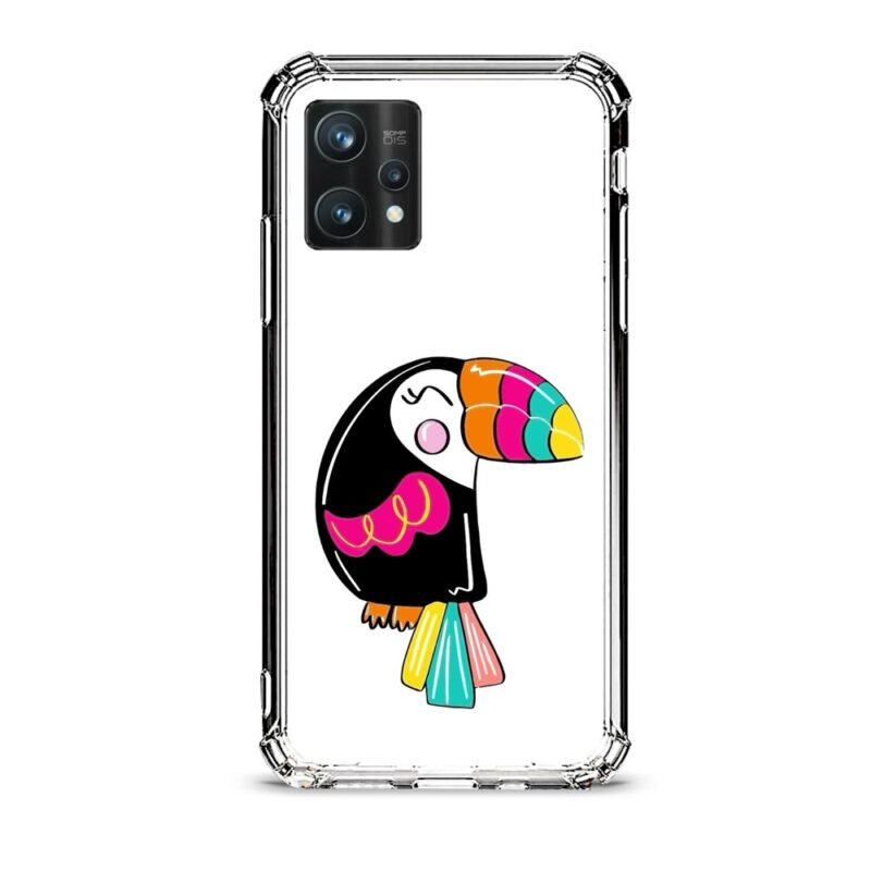 Colorful bird θήκη διάφανη & σχέδιο  d1093 γιά Realme 9 Pro Plus