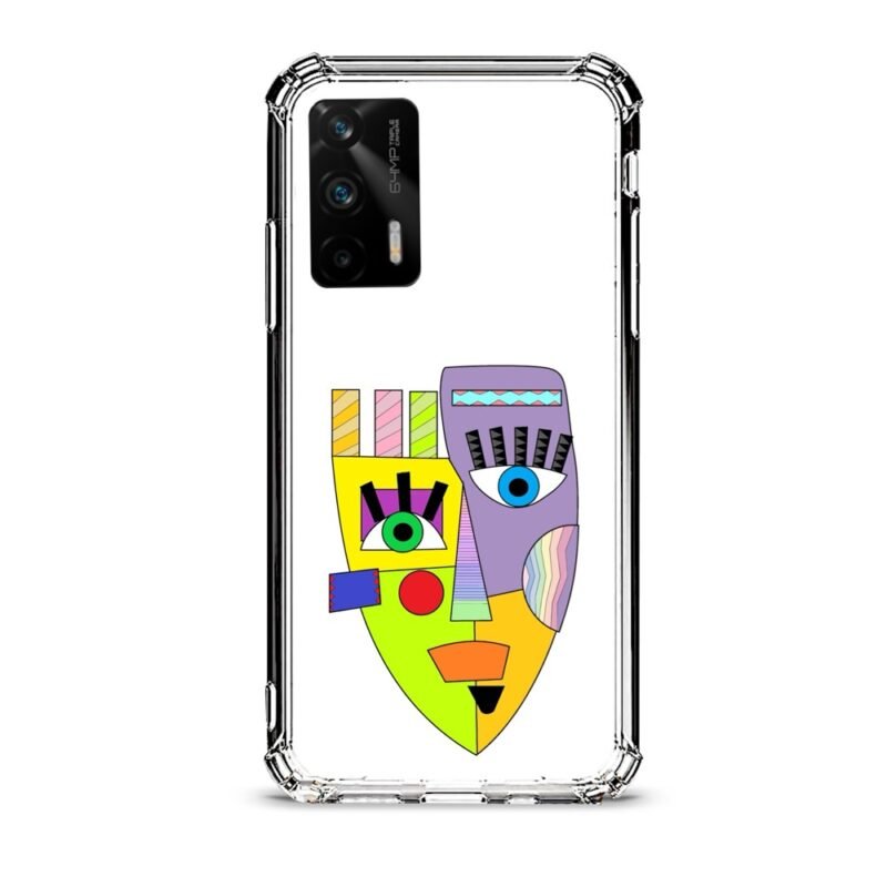 Shape face θήκη διάφανη & σχέδιο  d1027 γιά Realme GT 5G